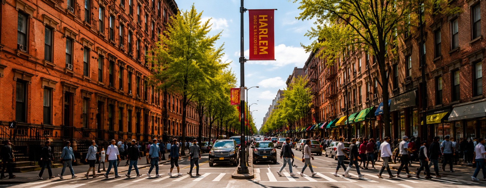 Harlem neighborhood street