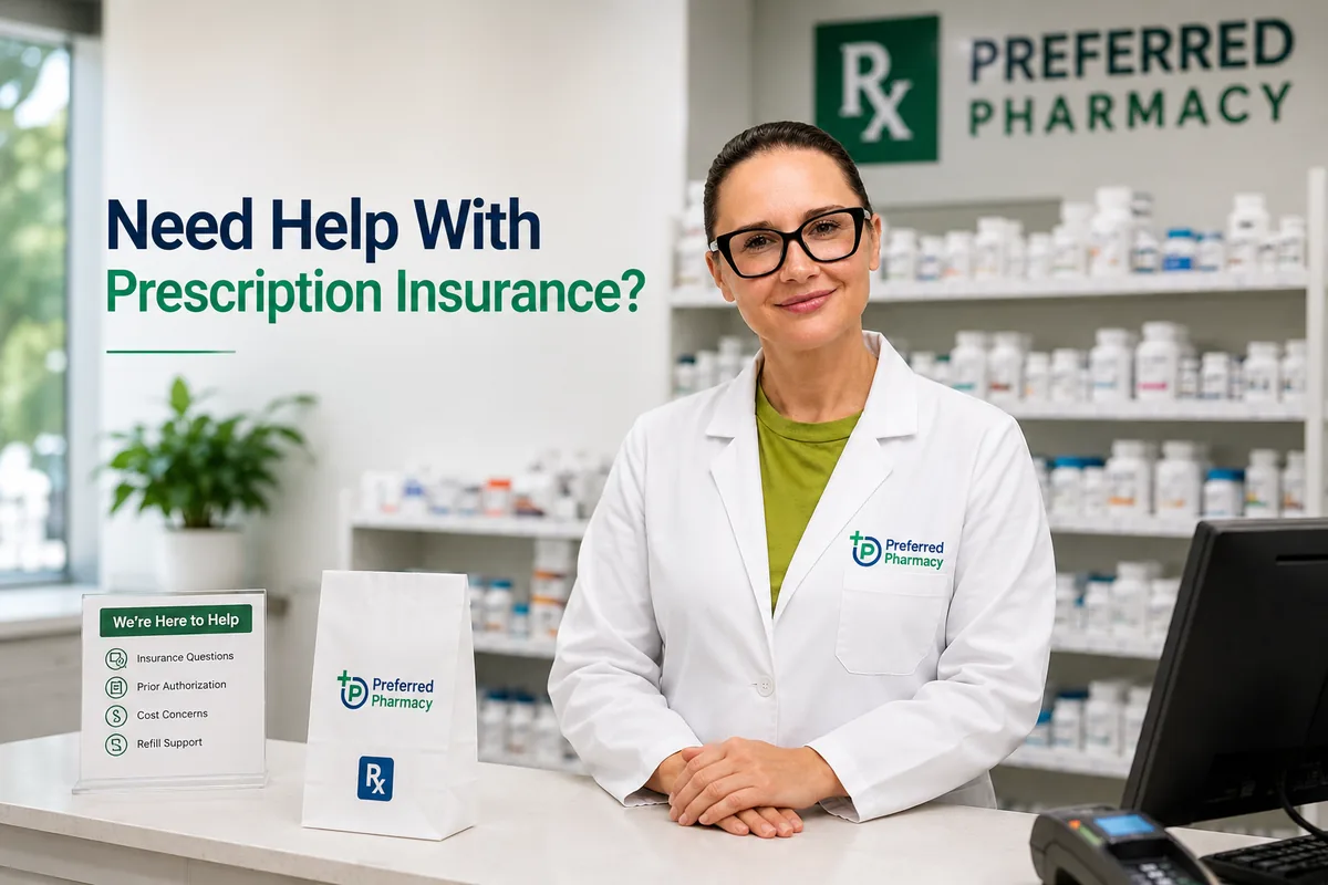 Anna from Preferred Pharmacy helping with prescription insurance and prior authorization