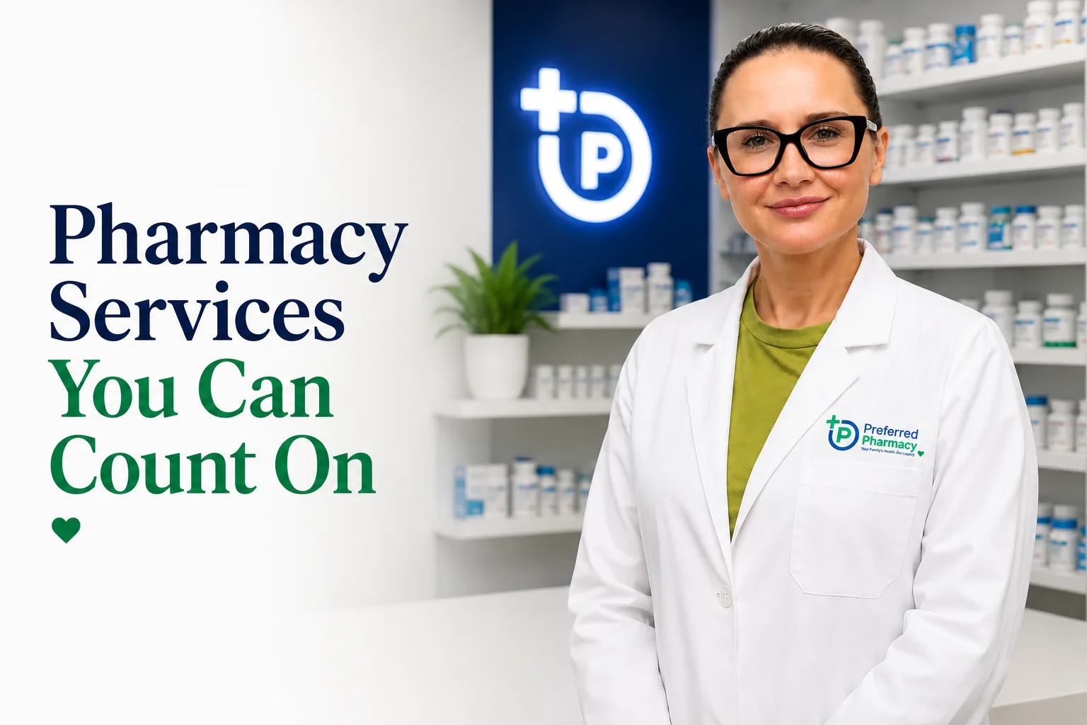 Preferred Pharmacy team member Anna inside the East Harlem pharmacy