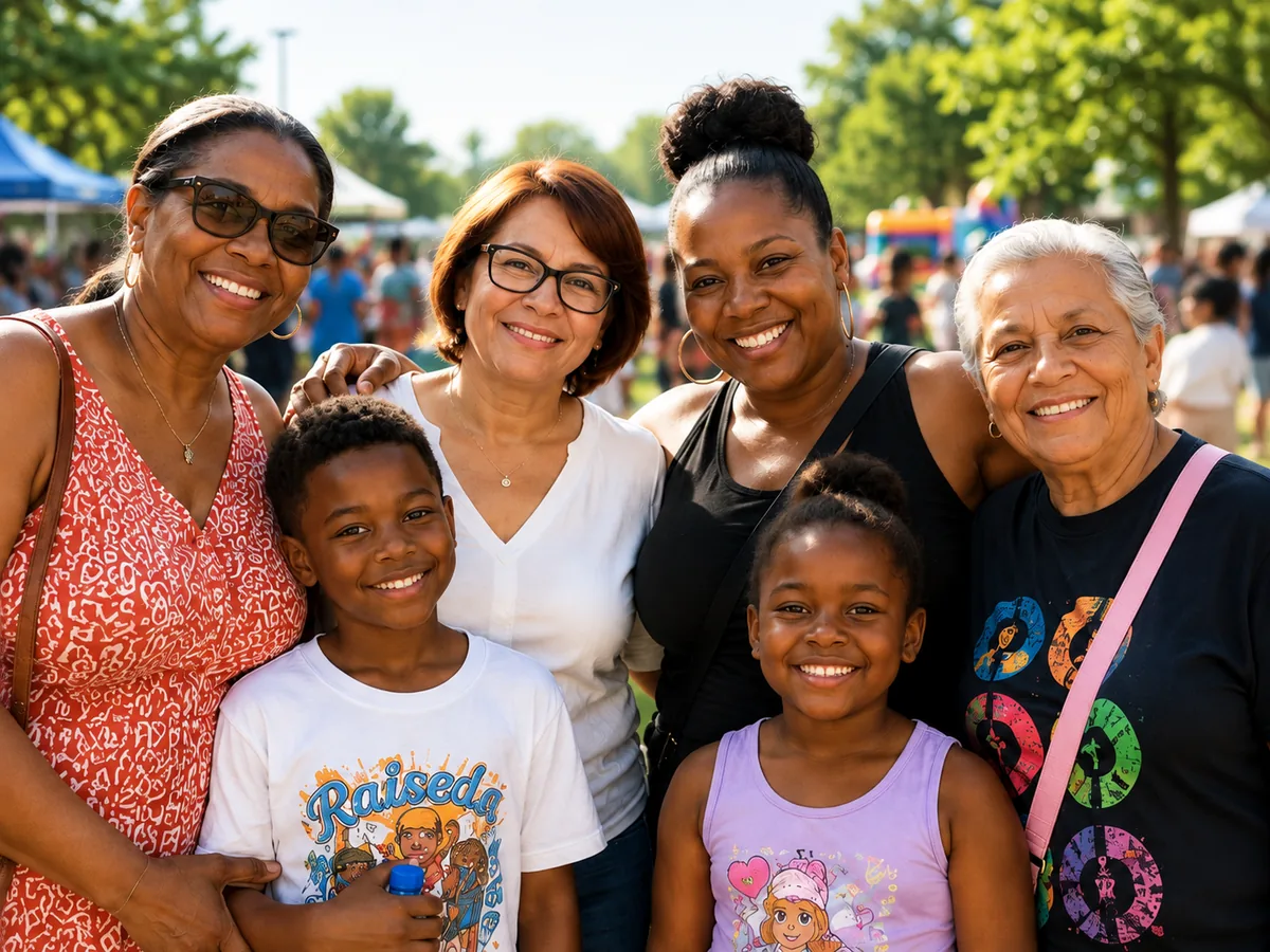 Preferred Pharmacy community members and families at a neighborhood event